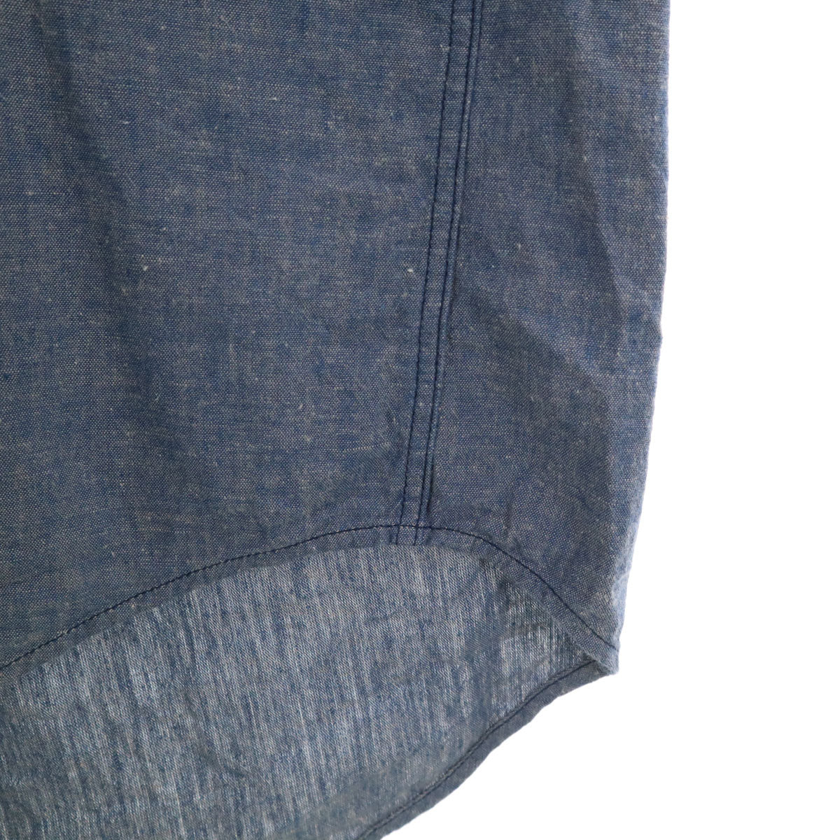 NATURE TRAIL ネイチャートレイル 長袖 プルオーバー シャンブレーシャツ L ネイビー ピンクハウス メンズ