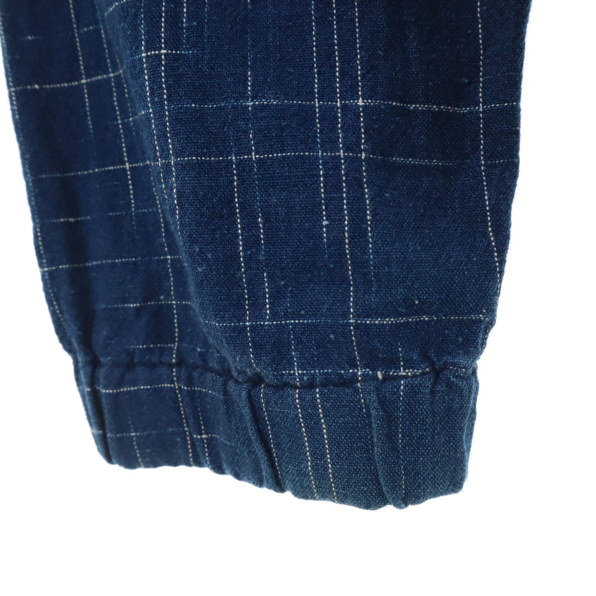 Paul Smith RED EAR ポールスミス レッドイヤー 日本製 チェック柄 長袖 インディゴ染め パーカー L ネイビー プルオーバー メンズ