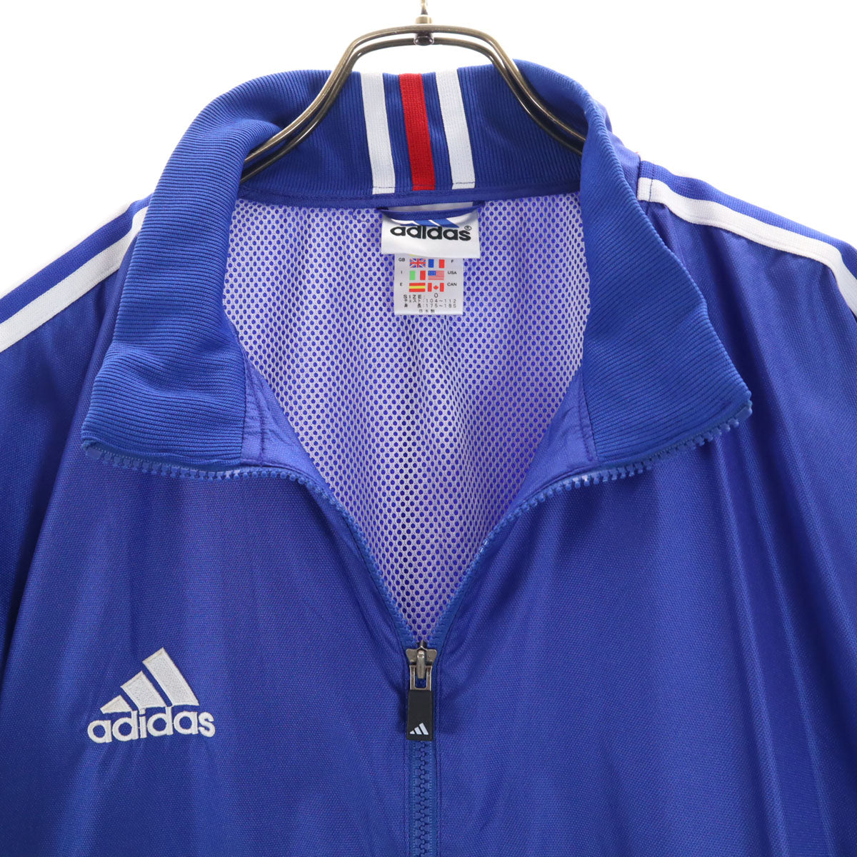 adidas アディダス 日本製 ウインドブレーカー 上下 セットアップ O ブルー メンズ