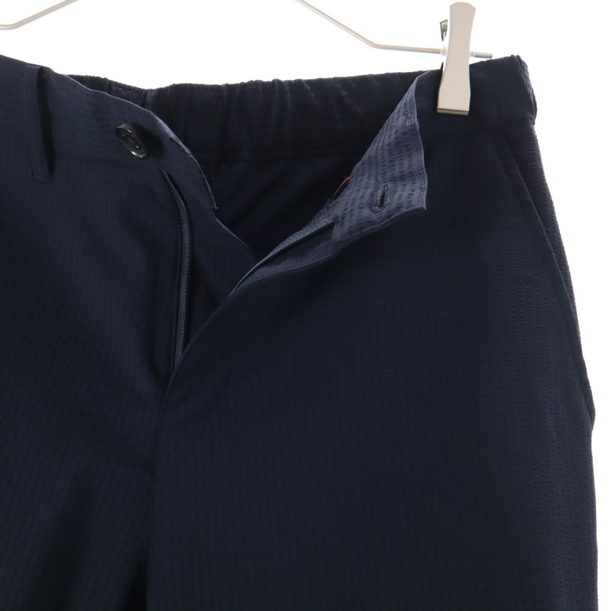 BLACK LABEL CRESTBRIDGE ブラックレーベルクレストブリッジ シアサッカー テーラードジャケット 上下 セットアップ M ネイビー系 メンズ