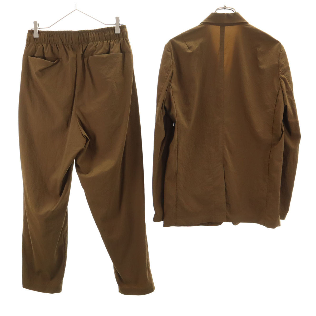 ATTACHMENT アタッチメント テーラードジャケット 上下 セットアップ 2 カーキブラウン メンズ