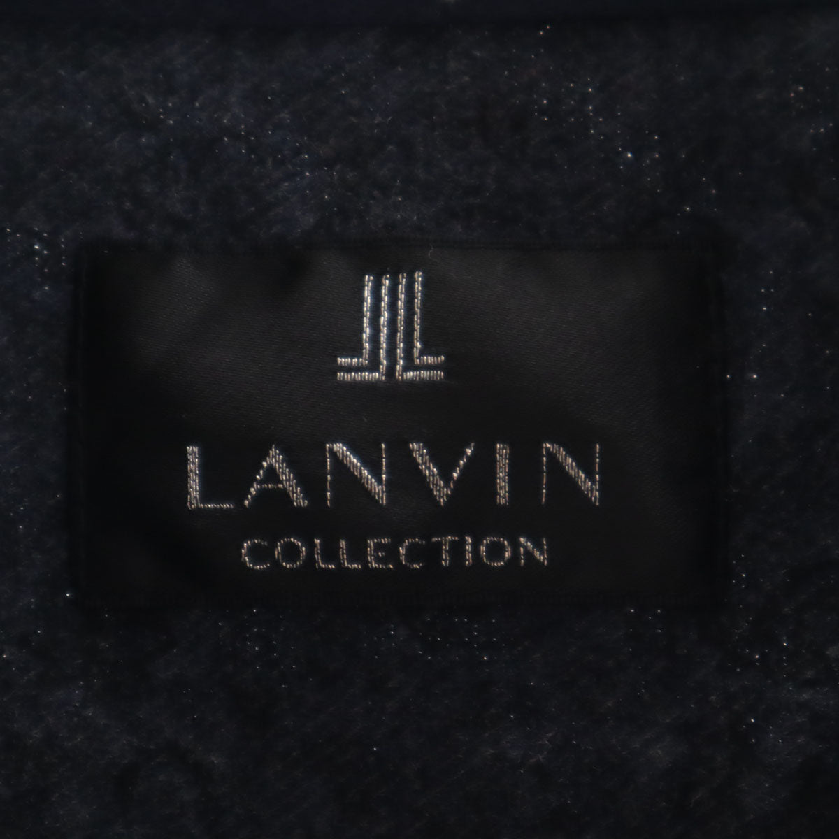 LANVIN LA COLLECTION ランバンコレクション 日本製 長袖 ネルシャツ M ネイビー メンズ