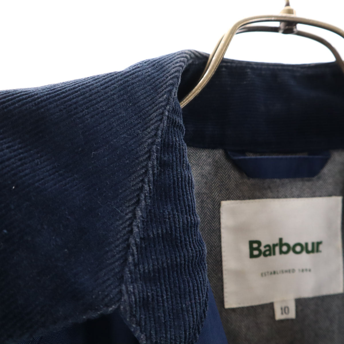 Barbour バブアー 日本製 ビデイル ジャケット 10 ネイビー BEDALE レディース