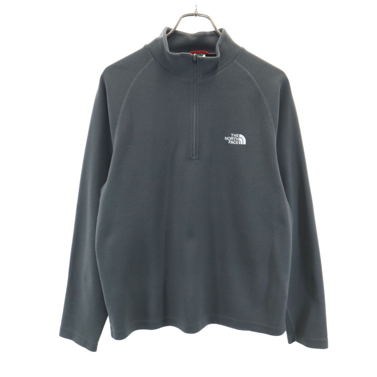 THE NORTH FACE ノースフェイス 長袖 ハーフジップ シャツ S/P グレー アウトドア カットソー ASYHFT147 メンズ