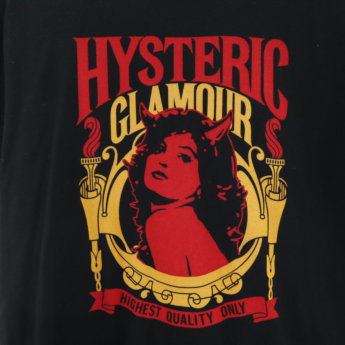 HYSTERIC GLAMOUR ヒステリックグラマー 日本製 半袖 Tシャツ M ブラック メンズ