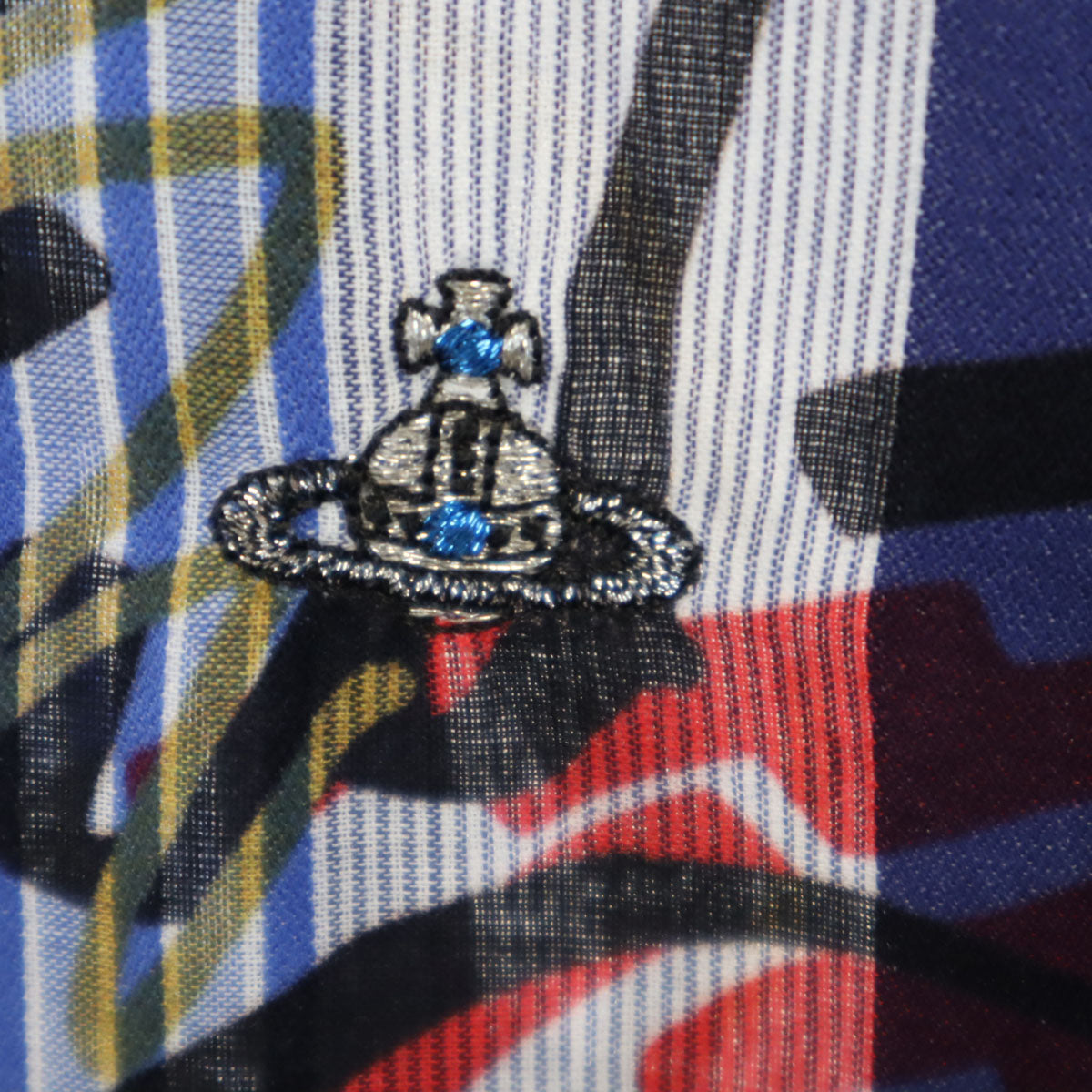 Vivienne WestwoodMAN ヴィヴィアンウエストウッドマン 日本製 ストライプ柄 長袖 シャツ 50 ブルー系 メンズ