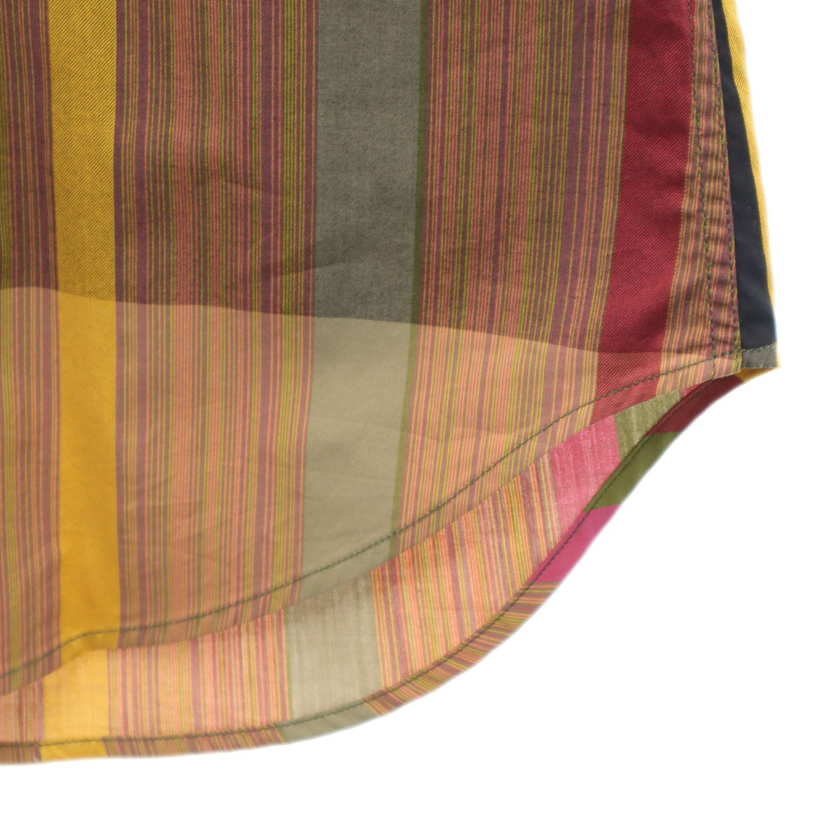 Vivienne Westwood ヴィヴィアンウエストウッド ストライプ柄 長袖 コットンシャツ 48 ブラウン系 メンズ