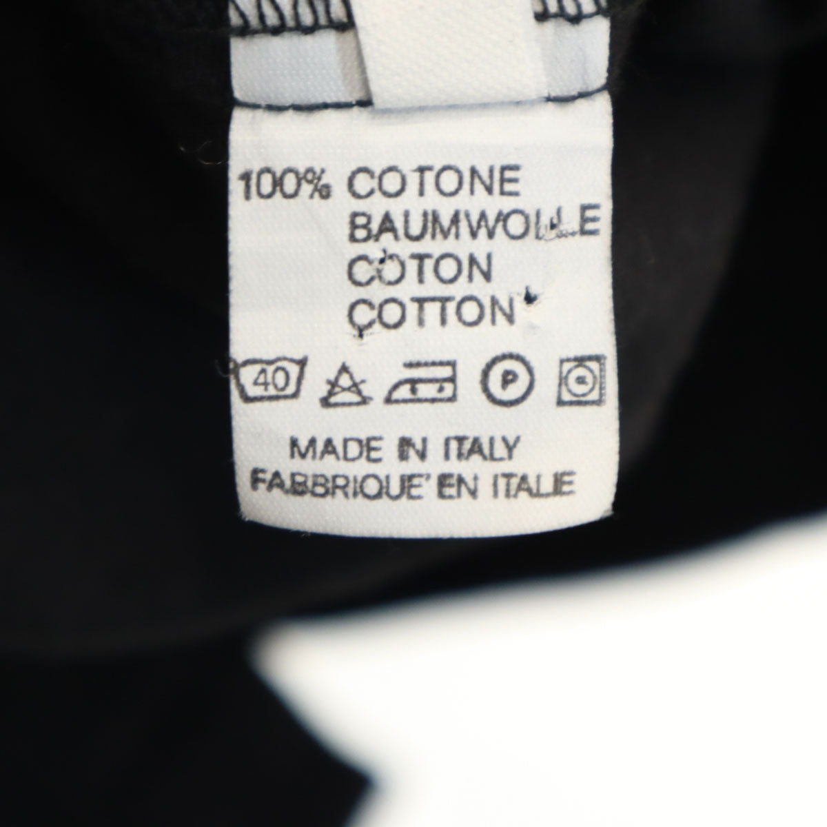 FENDI jeans フェンディ ジーンズ イタリア製 長袖 ワークシャツ 42 ブラック レディース