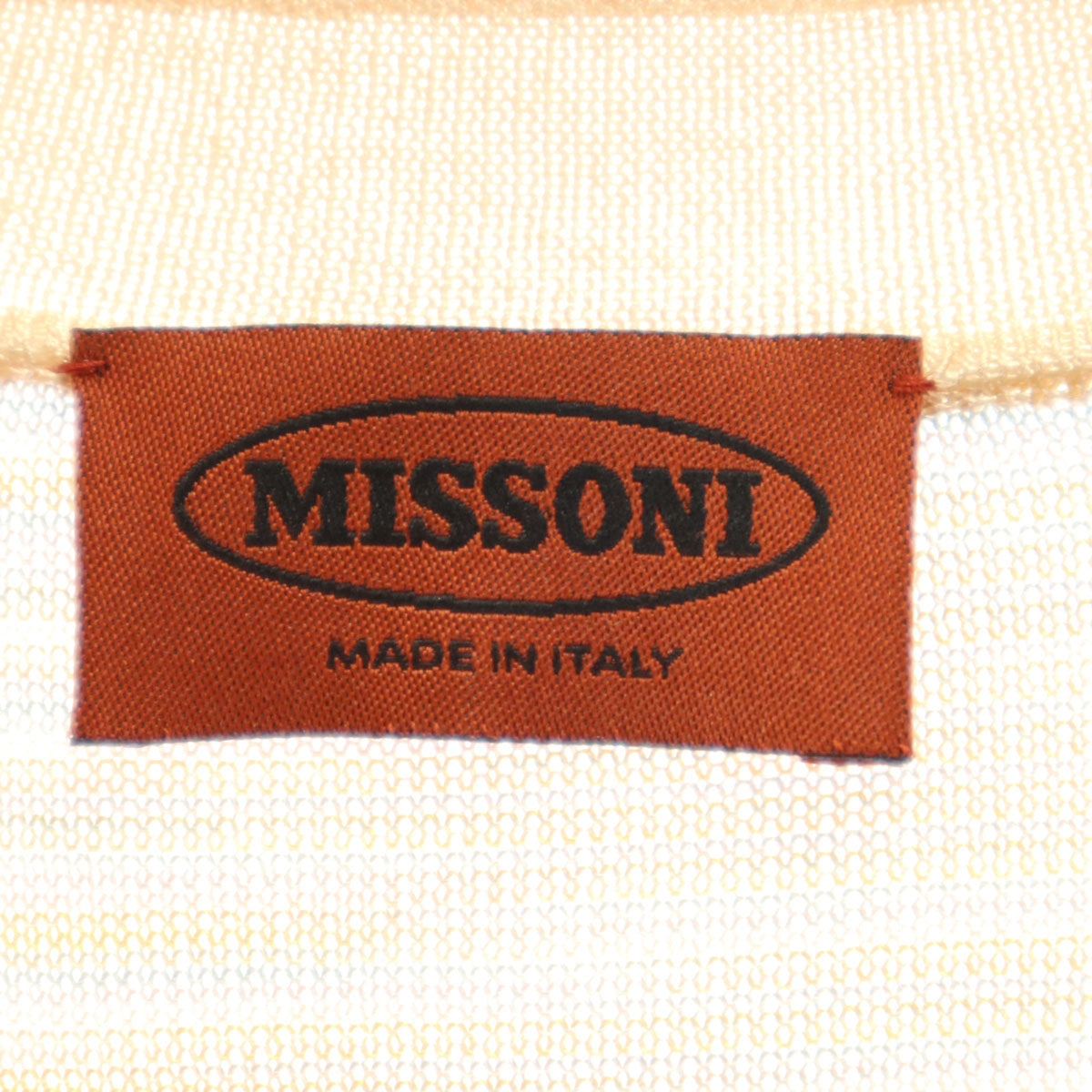 Missoni ミッソーニ イタリア製 長袖 ニットカーディガン 40 ベージュ系 レディース