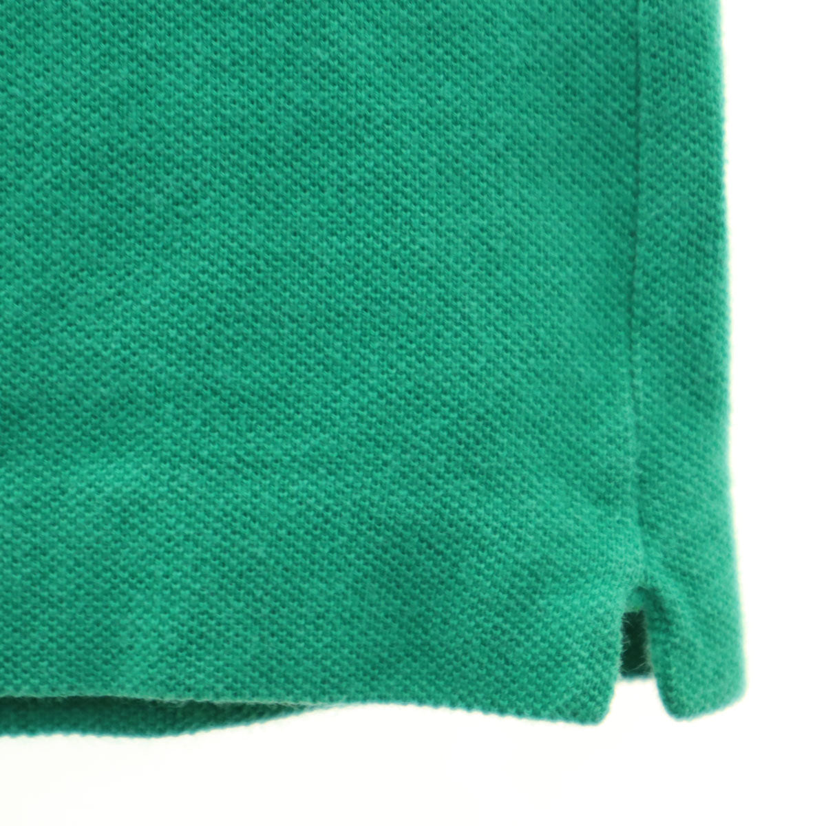 CHEMISE LACOSTE シュミーズラコステ 80s フランス製 ヴィンテージ 半袖 ポロシャツ 7 グリーン 鹿の子 ビッグサイズ メンズ