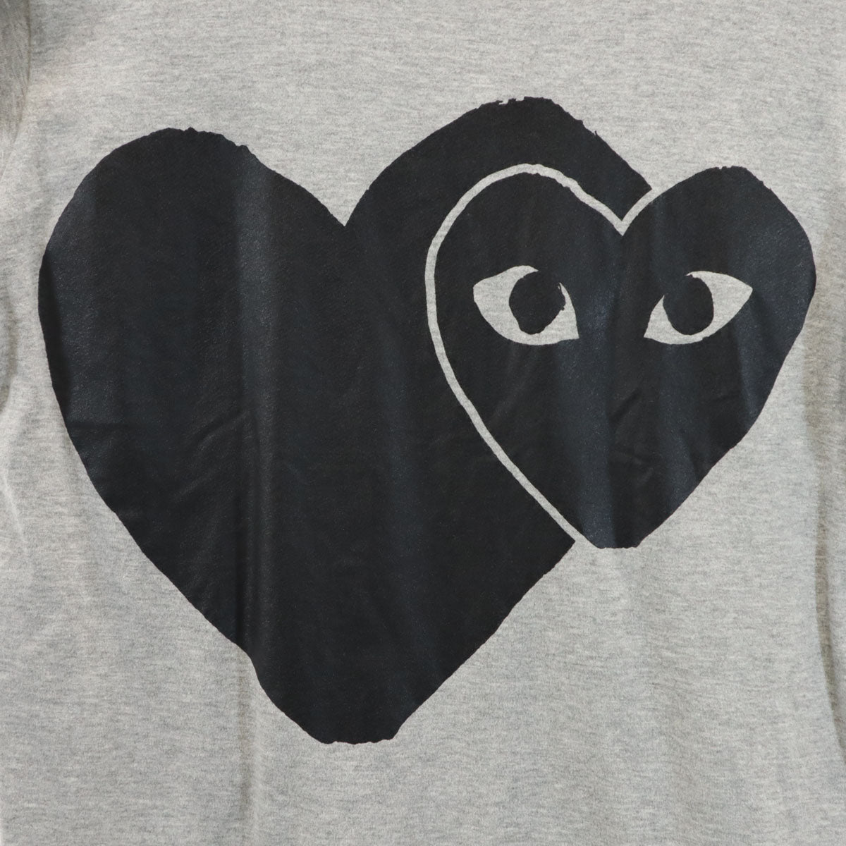 PLAY COMME des GARCONS プレイコムデギャルソン 2017年 日本製 半袖 Tシャツ M グレー レディース