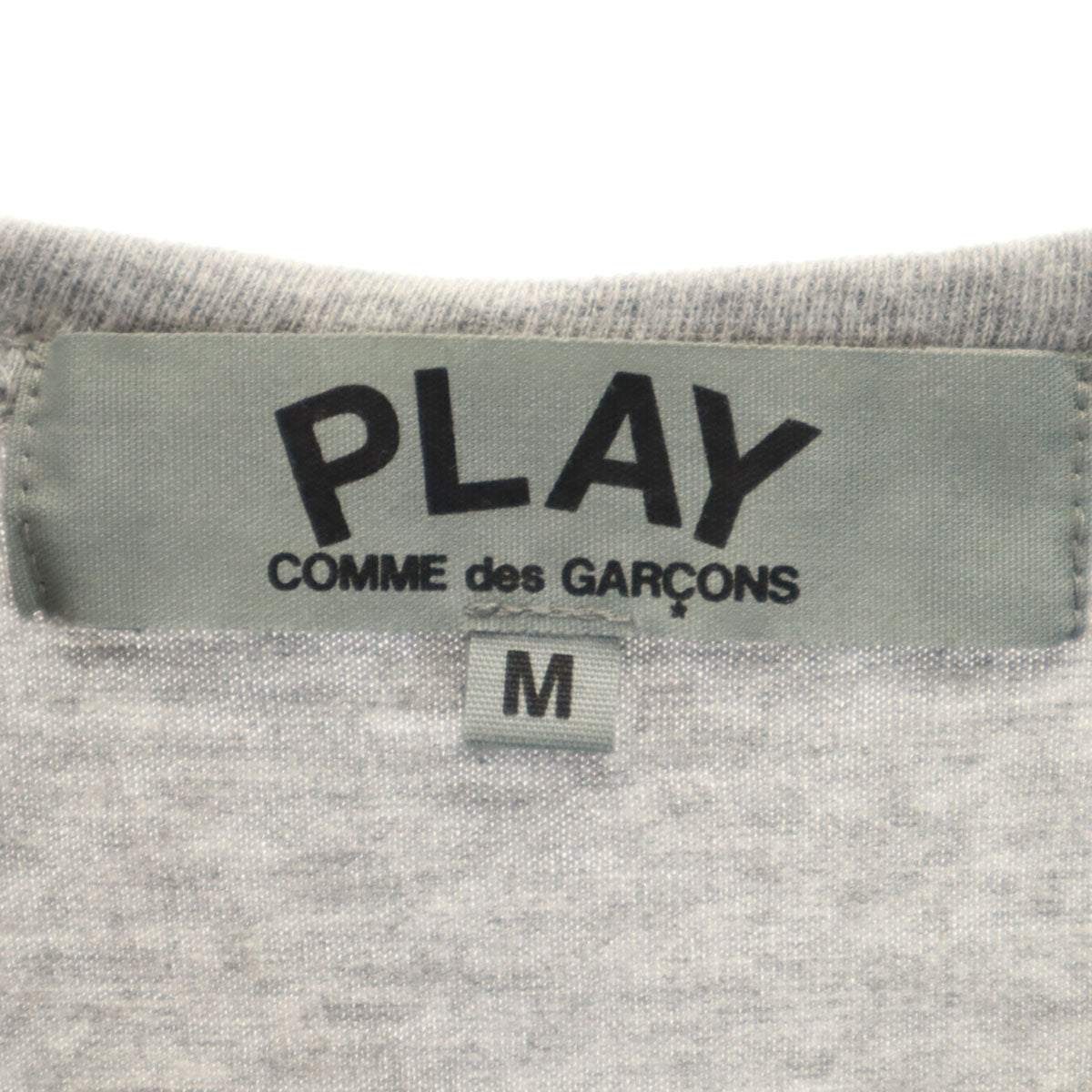 PLAY COMME des GARCONS プレイコムデギャルソン 2017年 日本製 半袖 Tシャツ M グレー レディース