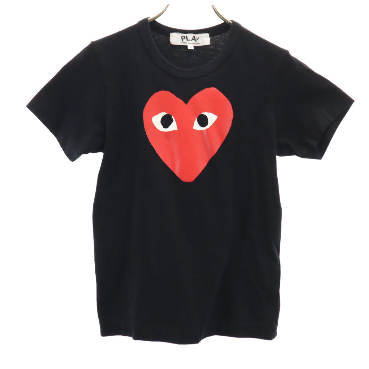 PLAY COMME des GARCONS プレイコムデギャルソン 2015年 日本製 半袖 Tシャツ S ブラック レディース