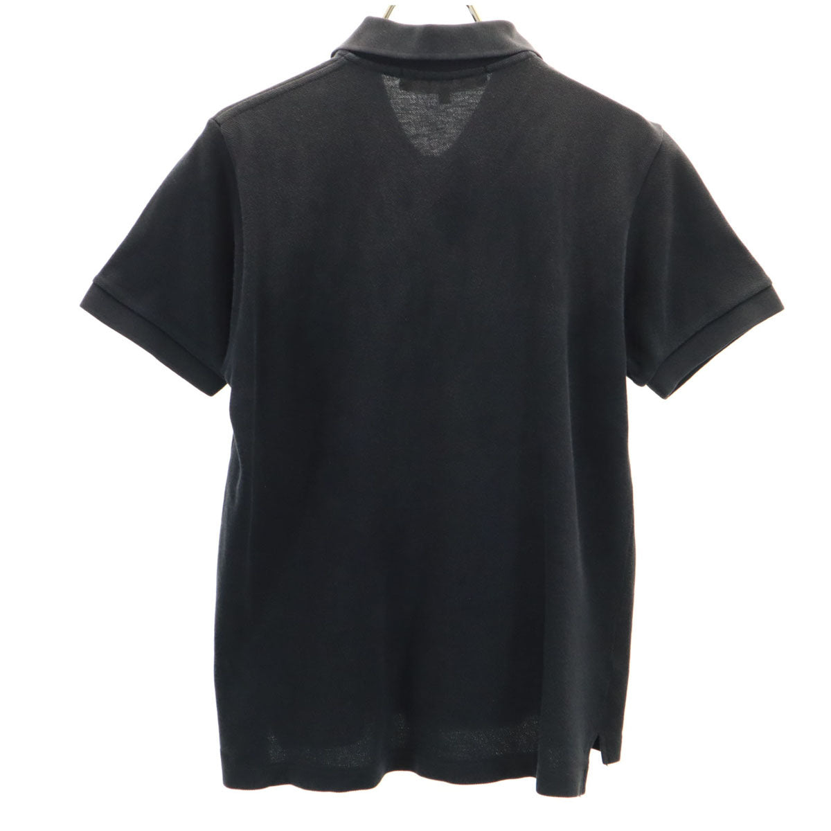 PLAY COMME des GARCONS プレイコムデギャルソン 日本製 半袖 ポロシャツ L ブラック 鹿の子 レディース