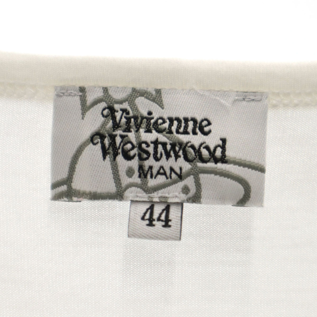 Vivienne WestwoodMAN ヴィヴィアンウエストウッドマン 日本製 ドッグ プリント 半袖 Tシャツ 44 ホワイト 犬 アニマル メンズ