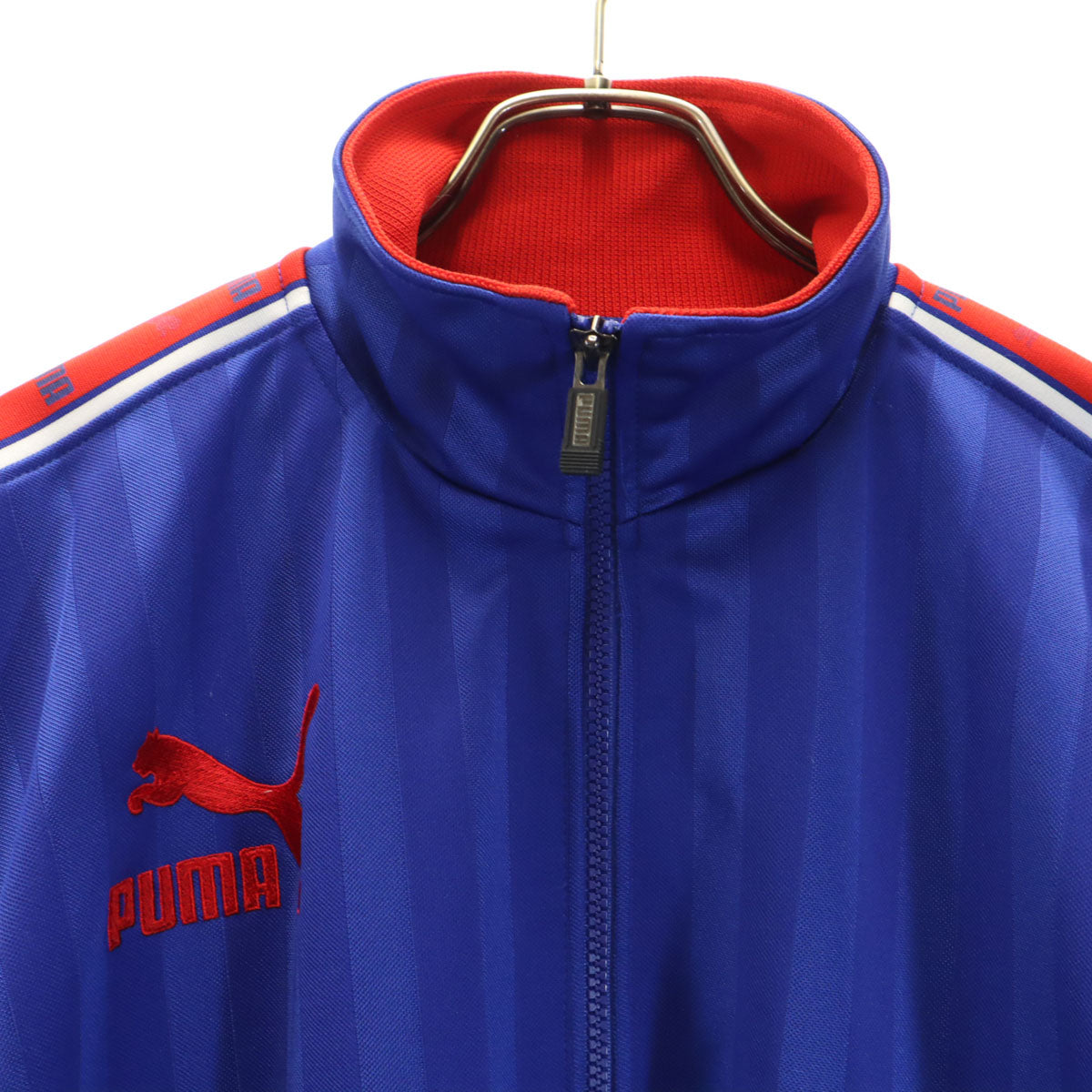 PUMA プーマ 90s オールド ヒットユニオン 長袖 ジャージジャケット 上下 セットアップ S ブルー系 レディース