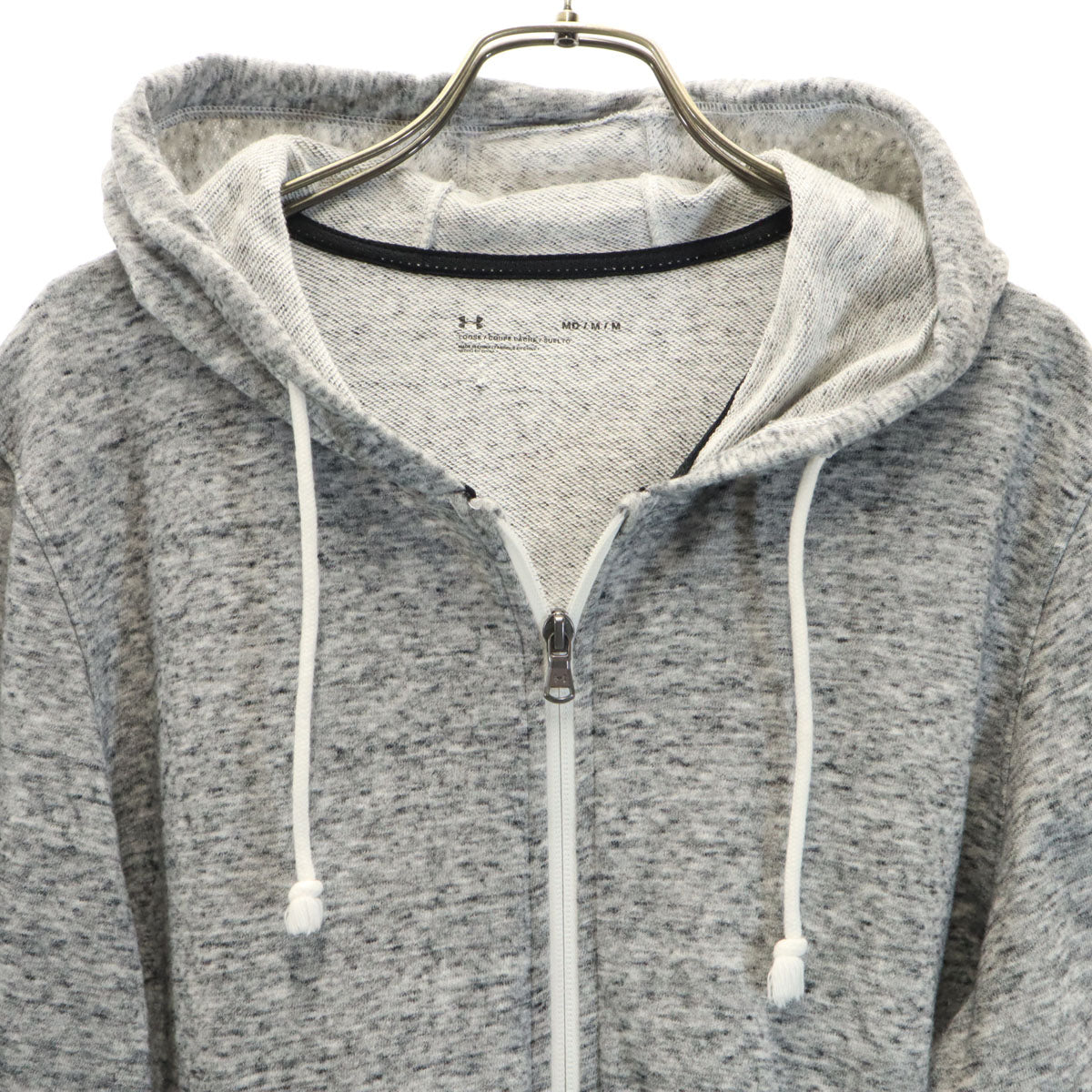 UNDER ARMOUR アンダーアーマー 長袖 ジップパーカー 上下 セットアップ SM グレー系 メンズ