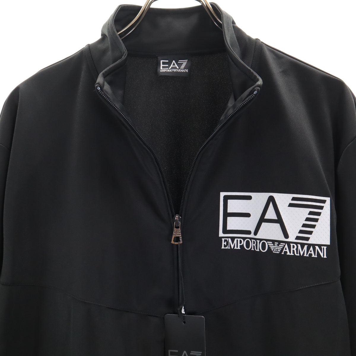 未使用 Emporio Armani エンポリオアルマーニ EA7 ジャージジャケット 上下 セットアップ XL ブラック系 メンズ