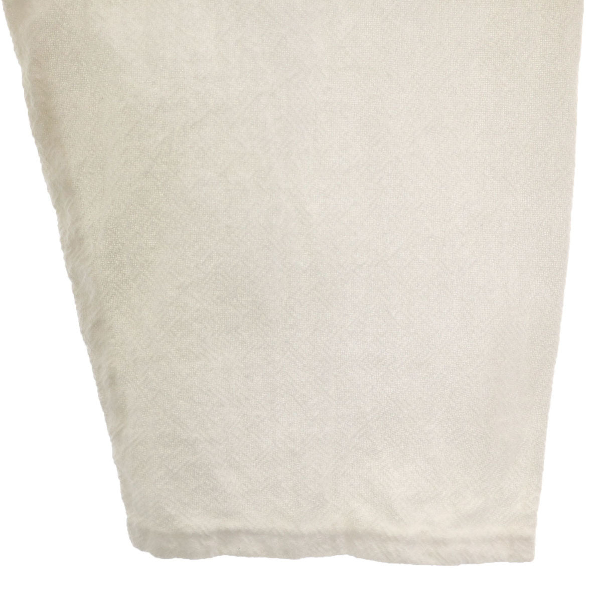 Euro Military ユーロミリタリー 長袖 チャイナ風 シャツ 上下 セットアップ 48 ホワイト系 メンズ