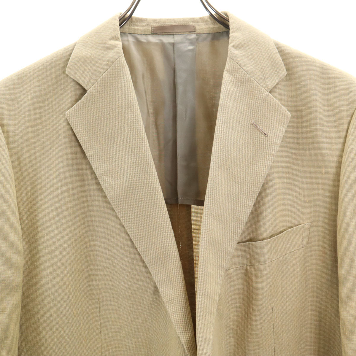 BURBERRY LONDON バーバリーロンドン 日本製 パンツスーツ 上下 セットアップ M ベージュ系 三陽商会 メンズ