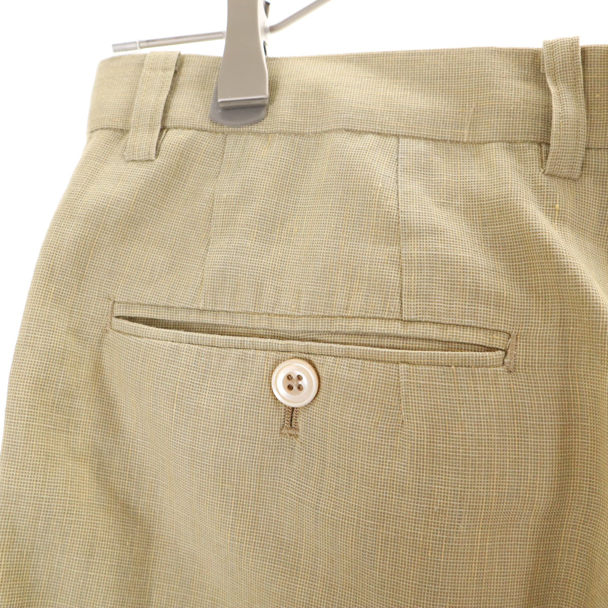 BURBERRY LONDON バーバリーロンドン 日本製 パンツスーツ 上下 セットアップ M ベージュ系 三陽商会 メンズ