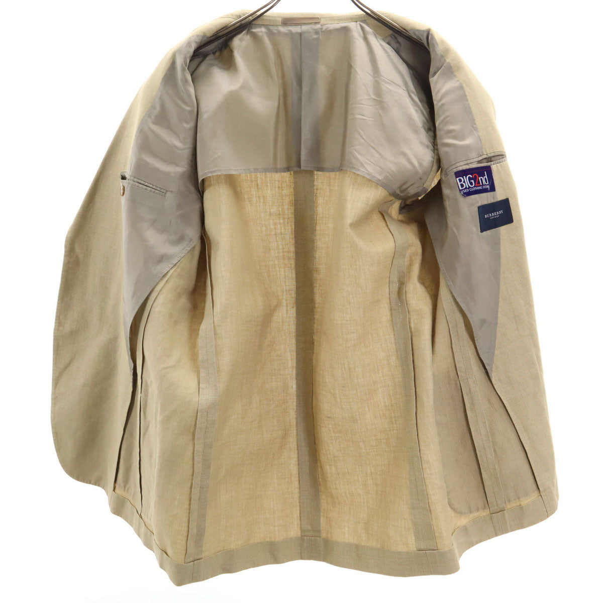BURBERRY LONDON バーバリーロンドン 日本製 パンツスーツ 上下 セットアップ M ベージュ系 三陽商会 メンズ