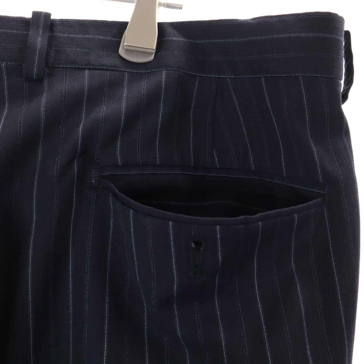 Paul Smith LONDON ポールスミスロンドン 日本製 ストライプ パンツスーツ 上下 セットアップ ネイビー系 メンズ