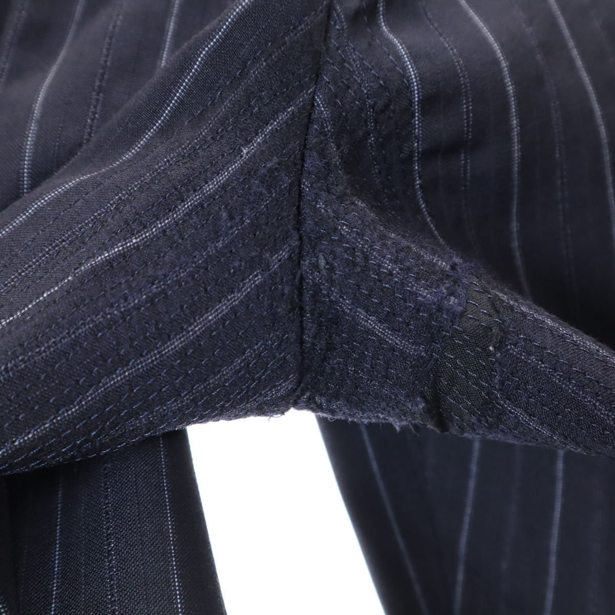 Paul Smith LONDON ポールスミスロンドン 日本製 ストライプ パンツスーツ 上下 セットアップ ネイビー系 メンズ