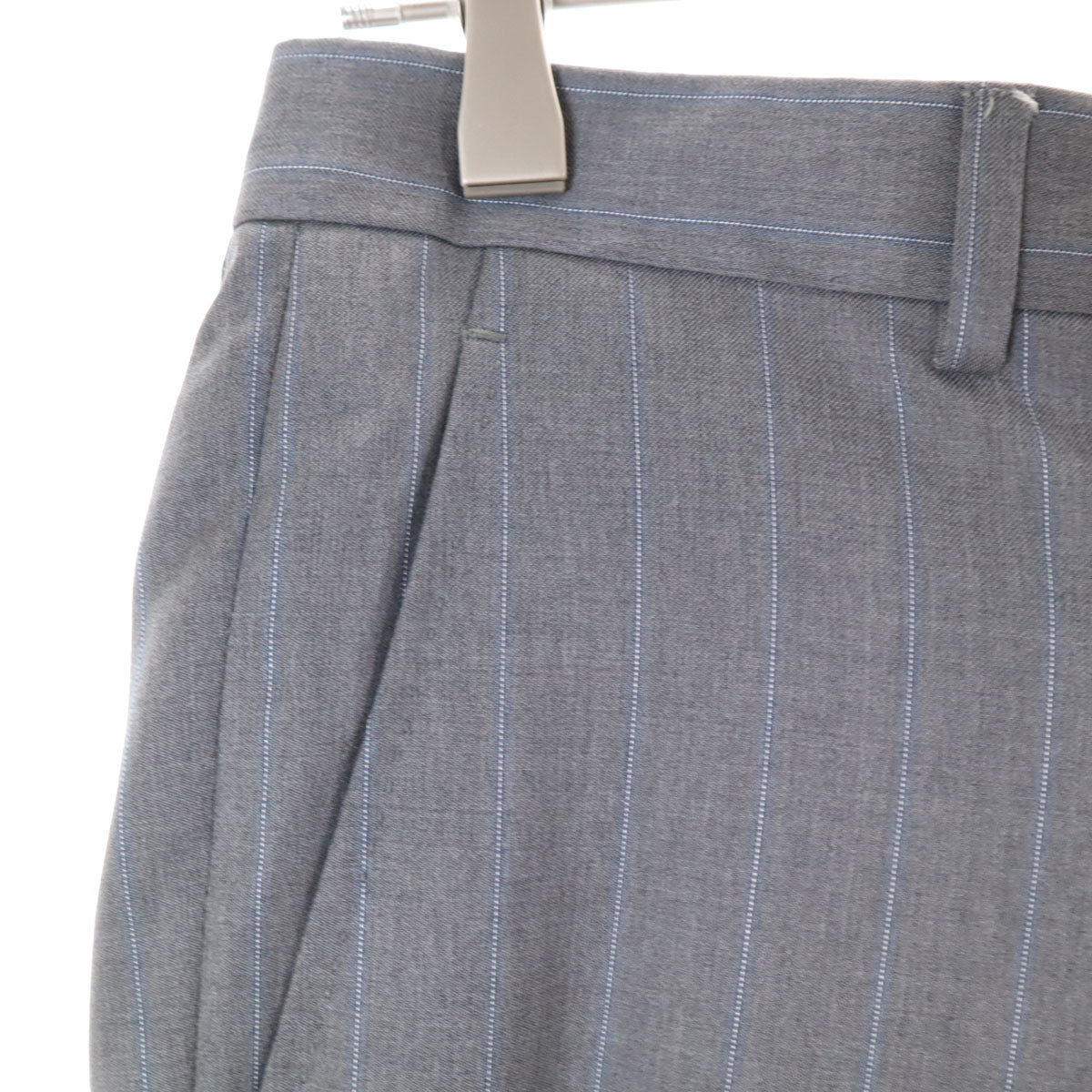 ARMANI COLLEZIONI アルマーニ コレツィオーニ ストライプ パンツスーツ 上下 セットアップ 44 グレー系 メンズ