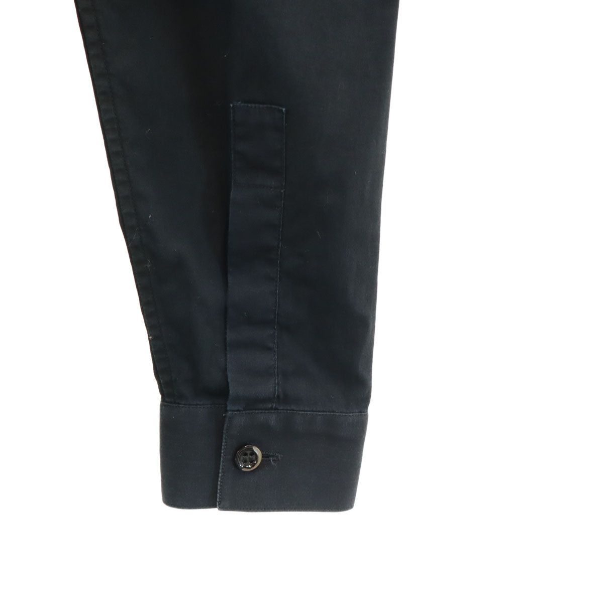 Dior ディオール イタリア製 長袖 比翼 シャツ 36 ブラック レディース