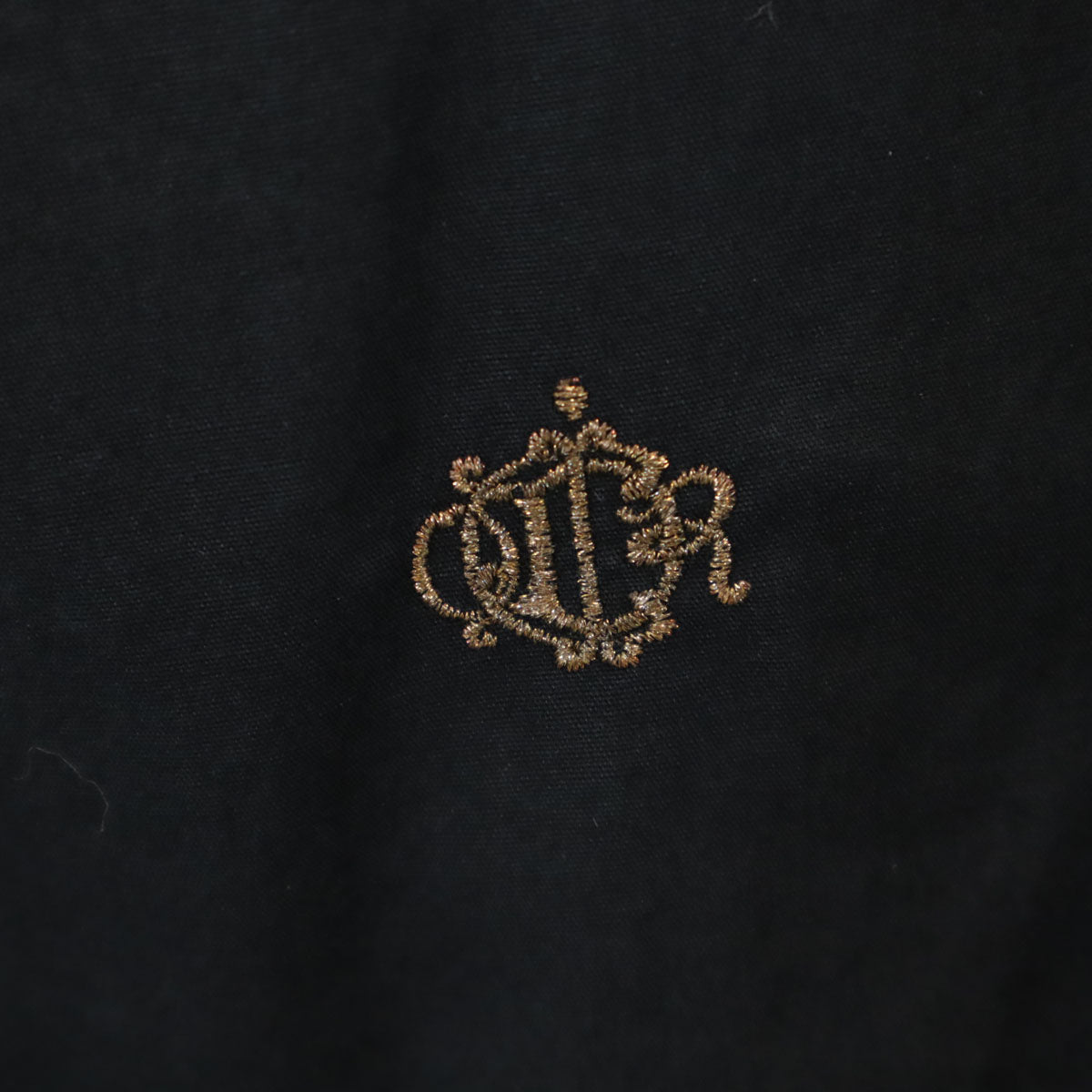 Dior ディオール イタリア製 長袖 比翼 シャツ 36 ブラック レディース