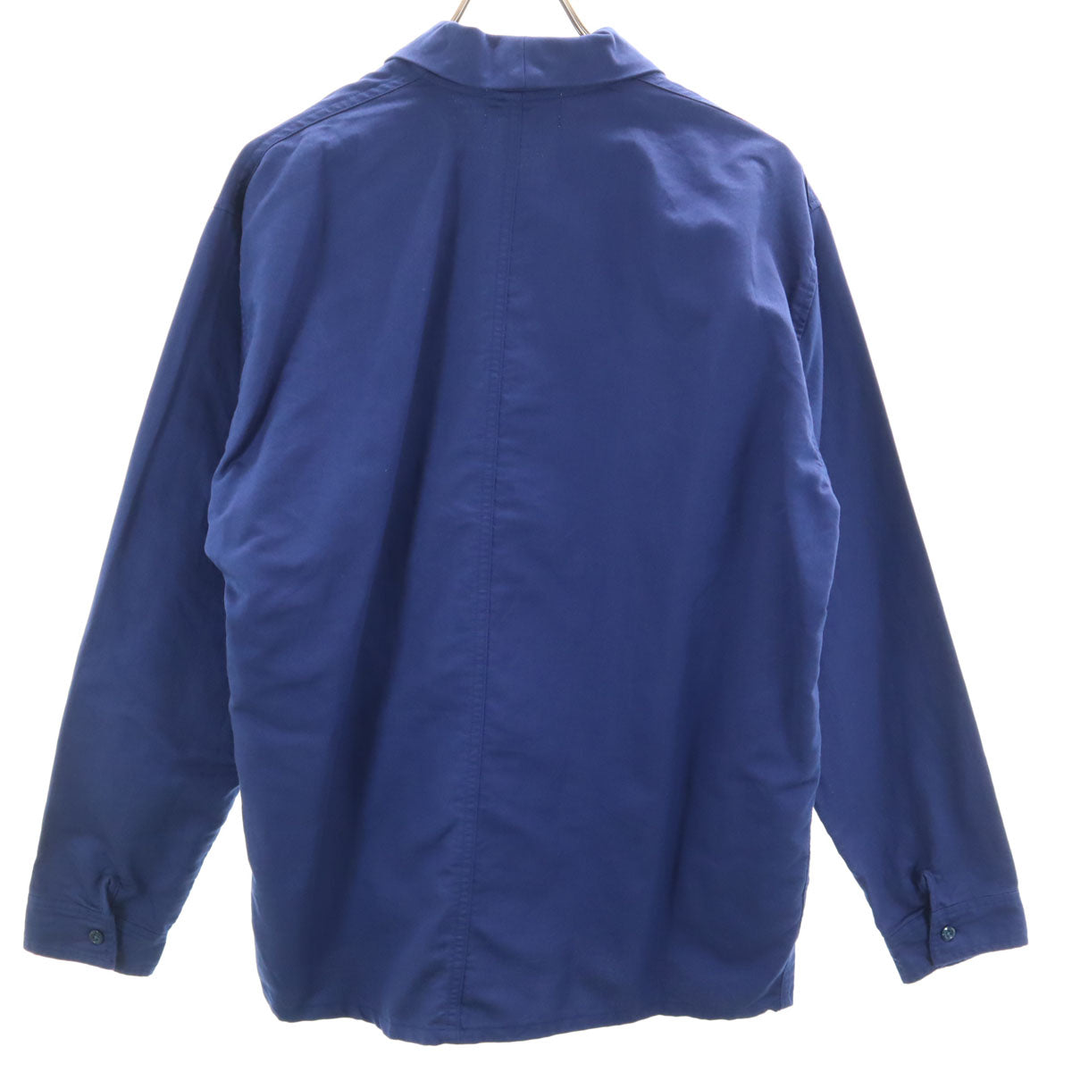 未使用 remilla レミーラ 日本製 リネンブレンド 長袖 ハント シャツ L 青紺 メンズ