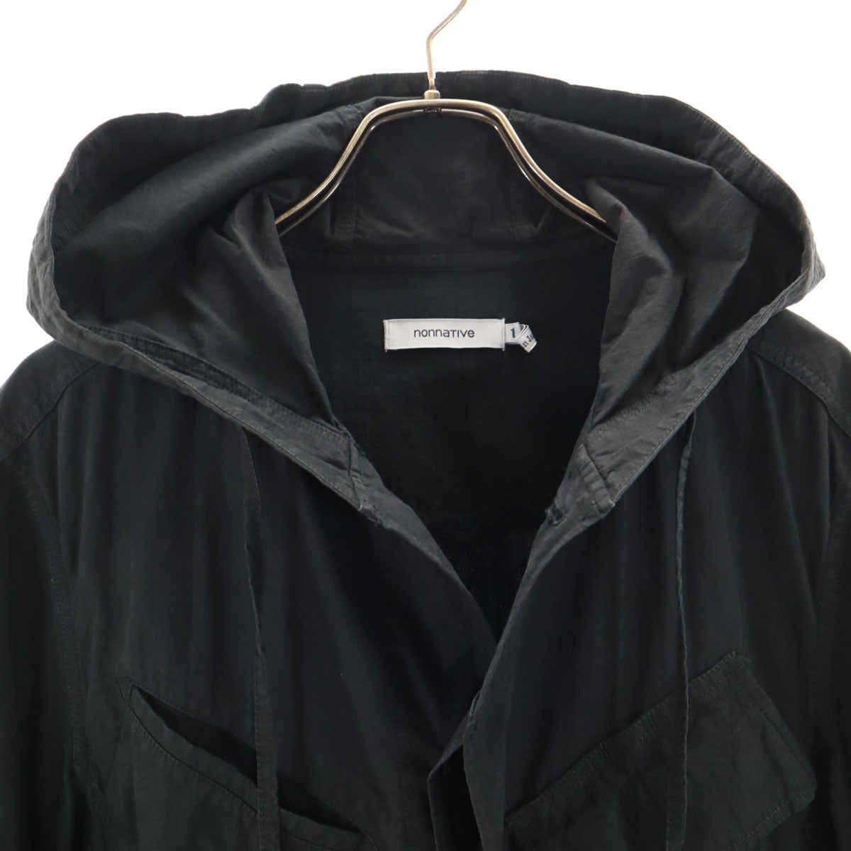 nonnative ノンネイティブ 日本製 TROOPER フーデッド ジャケット 1 ブラック系 リップストップ メンズ