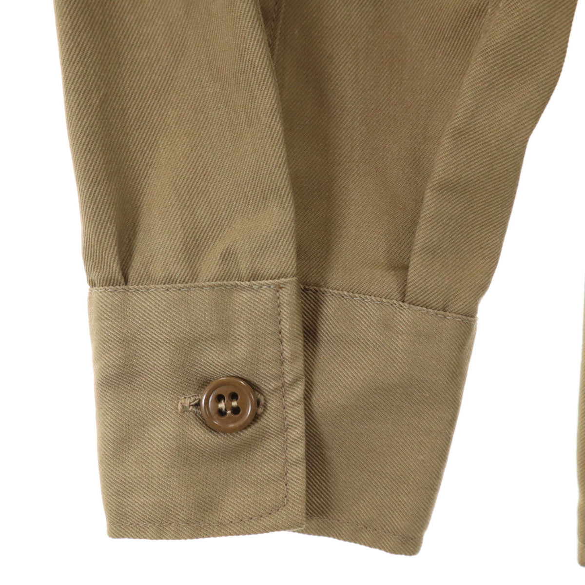 AQUATEX イギリス軍 長袖 ミリタリーシャツ ベージュ メンズ