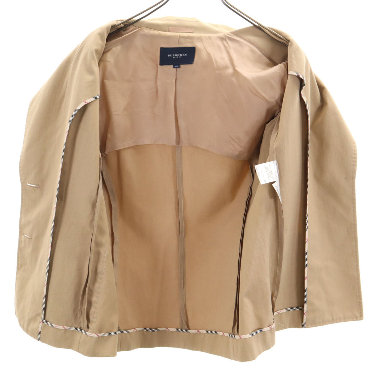 BURBERRY LONDON バーバリーロンドン テーラードジャケット 42 ベージュ 三陽商会 レディース