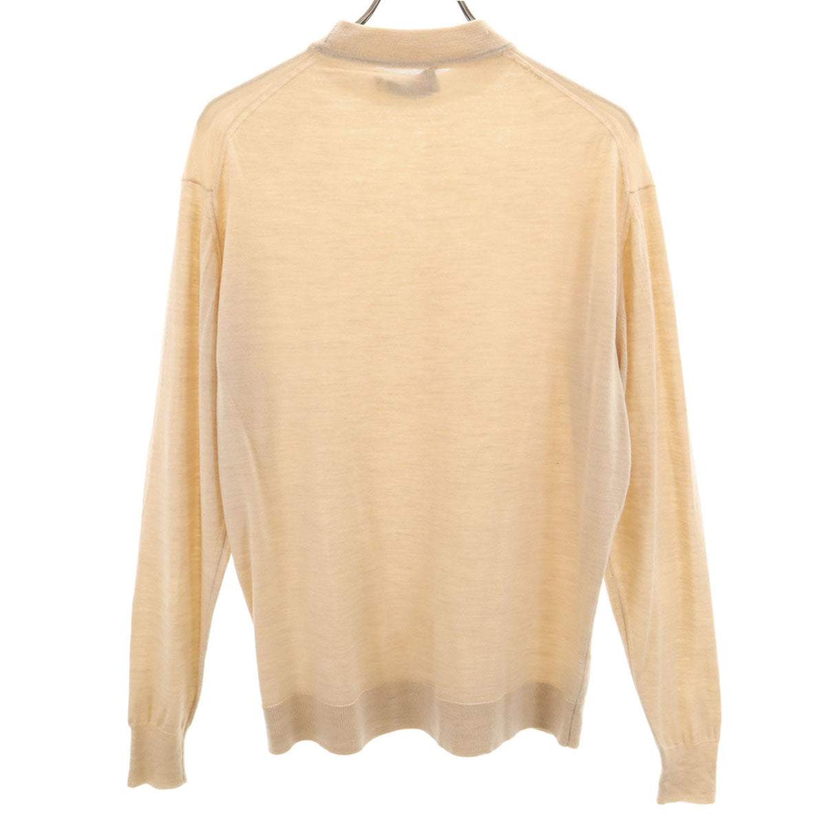 Pringle プリングル 80s 90s スコットランド製 オールド 長袖 ハイゲージ ニット 42 ベージュ セーター メンズ