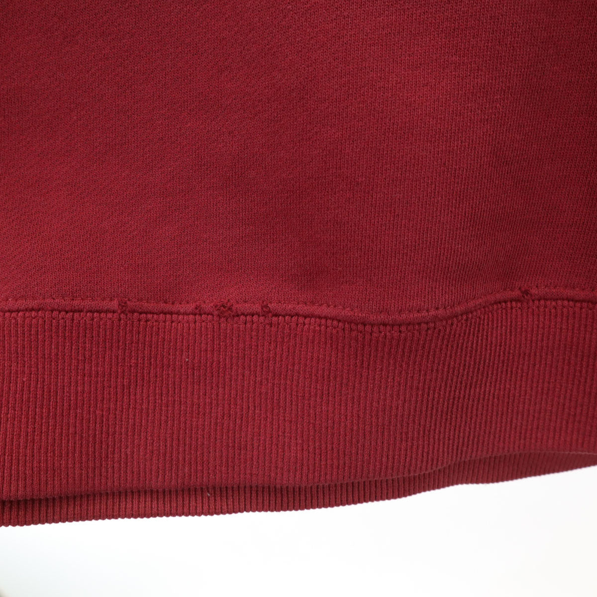 STUSSY ステューシー バックロゴ 長袖 スウェットパーカー M レッド系 裏起毛 メンズ