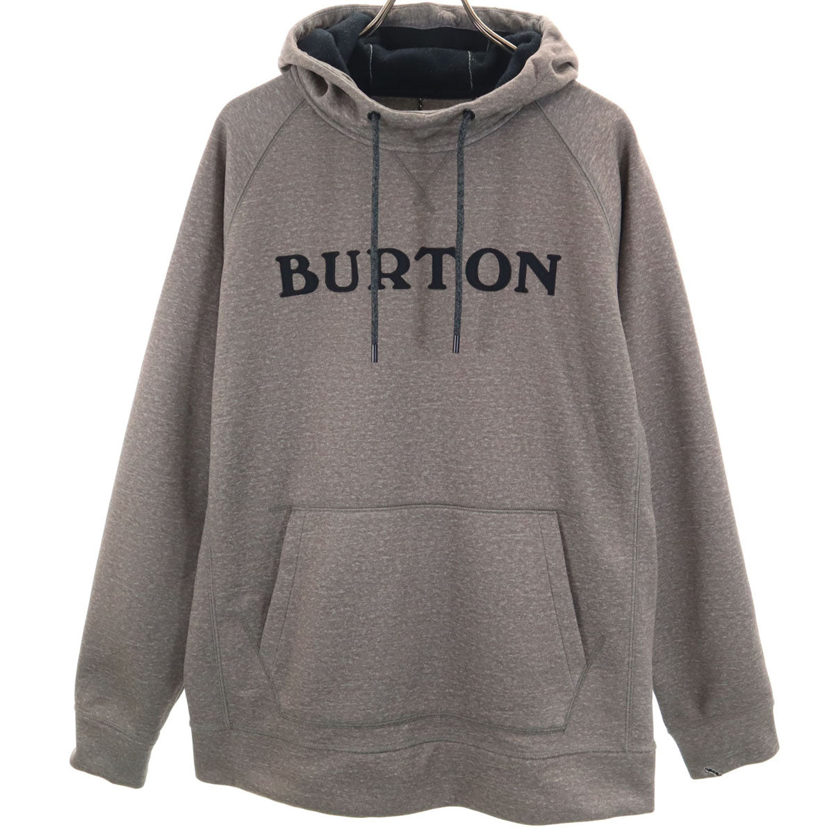 BURTON バートン 長袖 パーカー L グレーブラウン系 裏フリース メンズ
