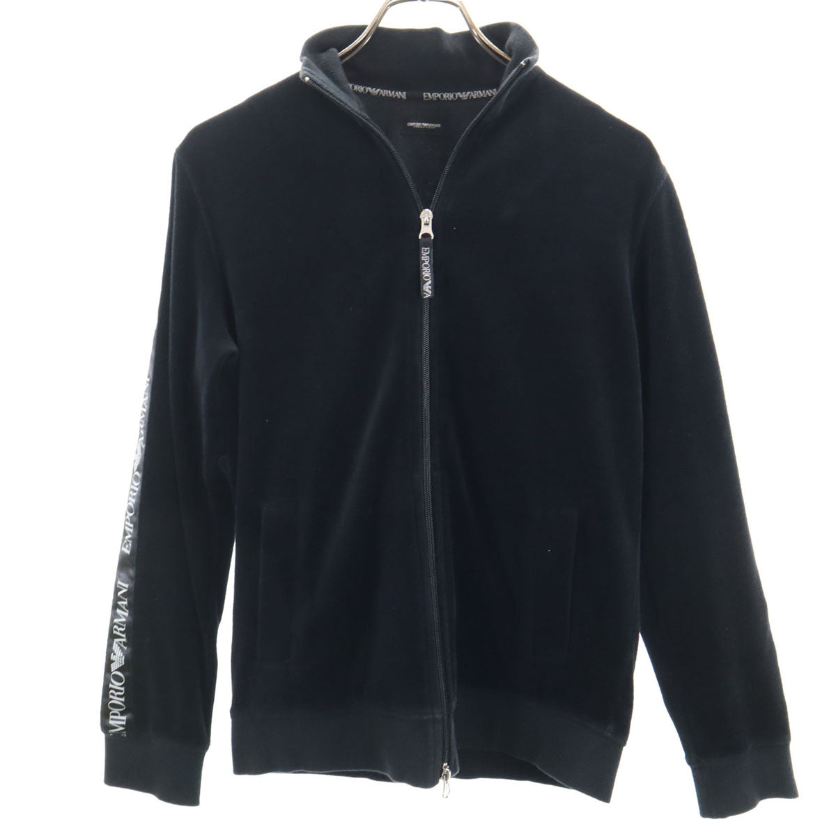 Emporio Armani エンポリオアルマーニ ベロア ジャケット S ブラック UNDER WEAR レディース
