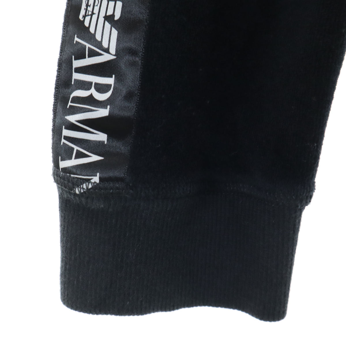 Emporio Armani エンポリオアルマーニ ベロア ジャケット S ブラック UNDER WEAR レディース