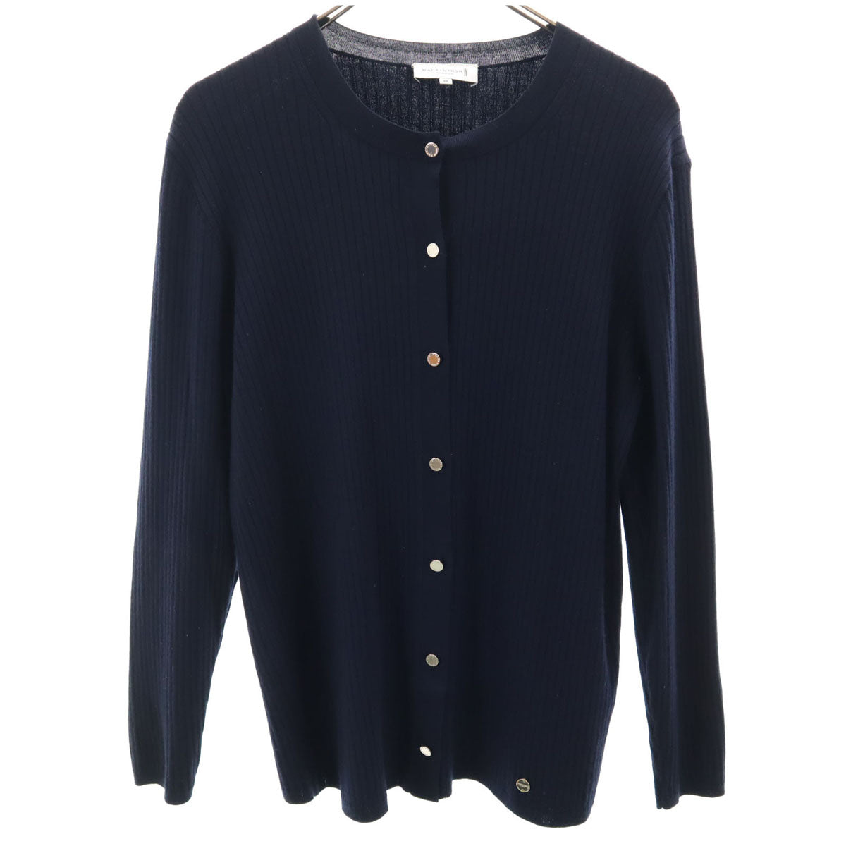 MACKINTOSH LONDON マッキントッシュロンドン 長袖 リブ ニットカーディガン 44 ネイビー レディース