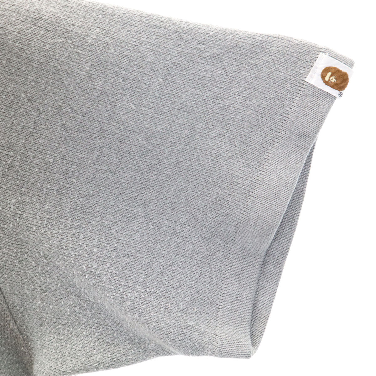 A BATHING APE アベイシングエイプ 日本製 半袖 ニット L グレー系 メンズ