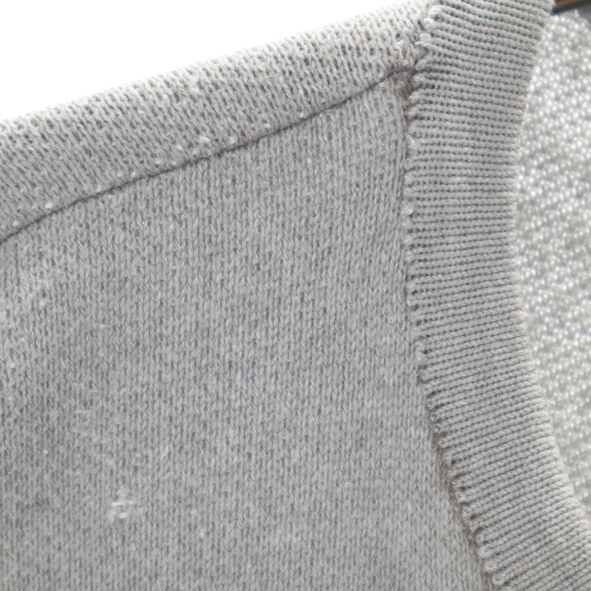 A BATHING APE アベイシングエイプ 日本製 半袖 ニット L グレー系 メンズ