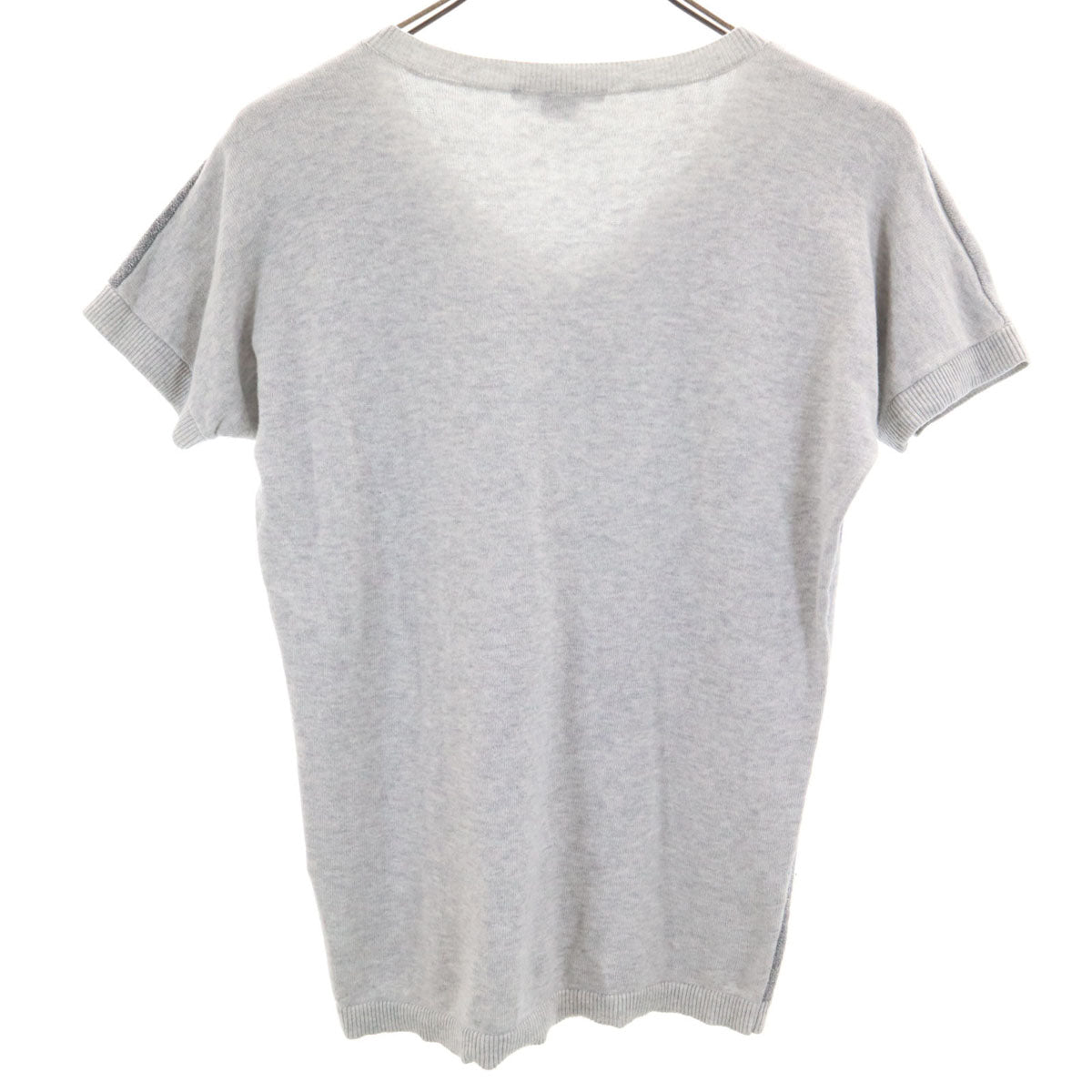 ARMANI EXCHANGE アルマーニエクスチェンジ 半袖 ニット M グレー系 レディース