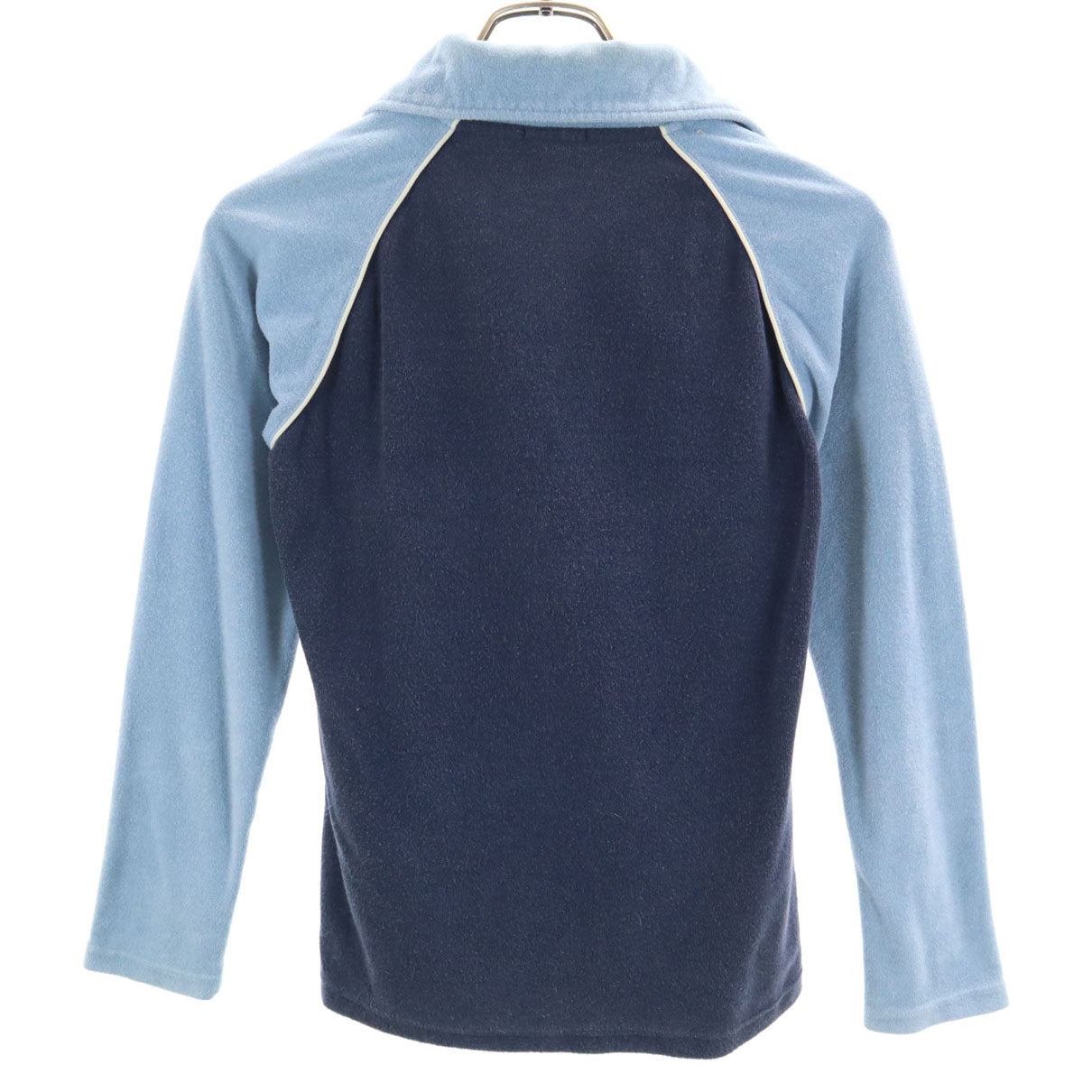 HYSTERIC ヒステリック 日本製 長袖 Vネック パイル地 ポロシャツ F ネイビー ヒステリックグラマー レディース