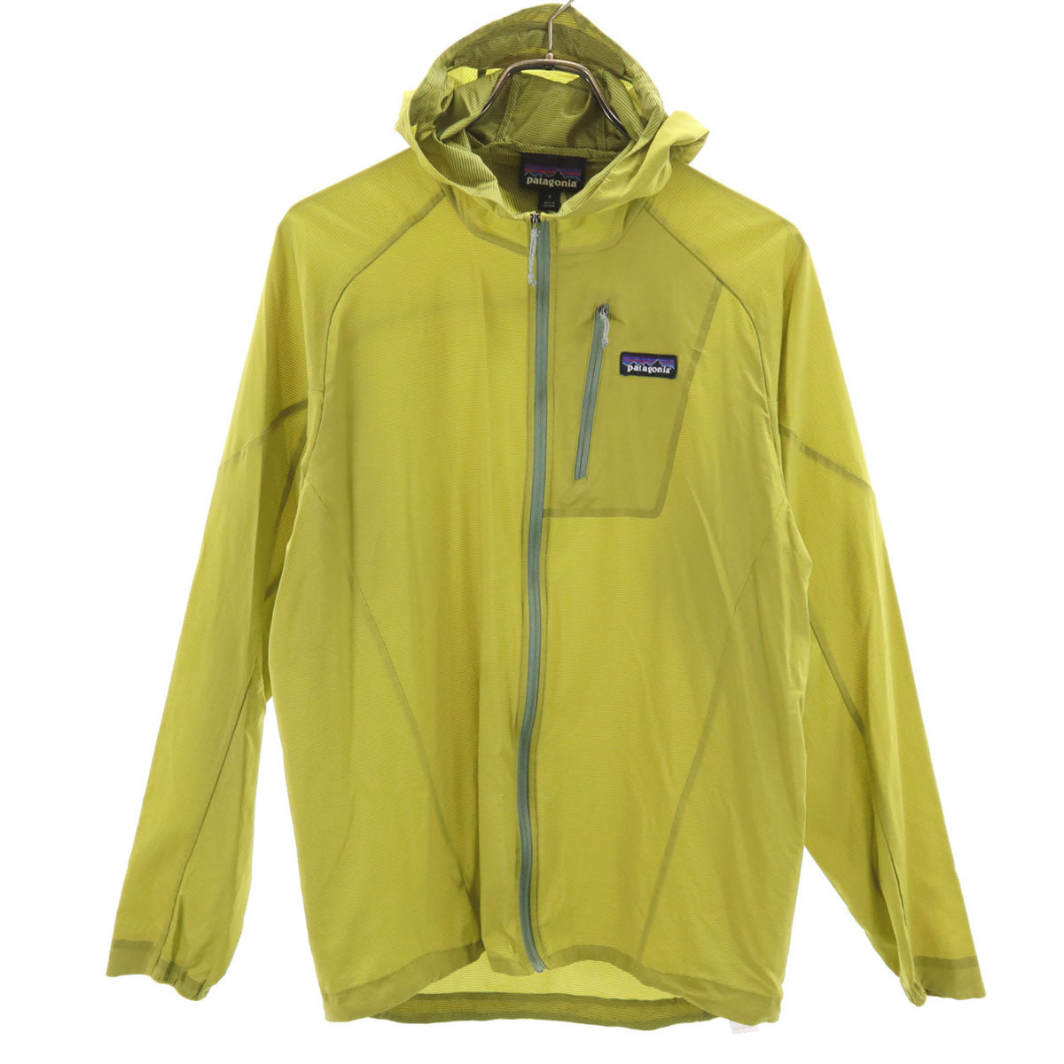 patagonia パタゴニア フーディニ エア ジャケット S 黄緑系 アウトドア 24010FA23 ポケッタブル メンズ