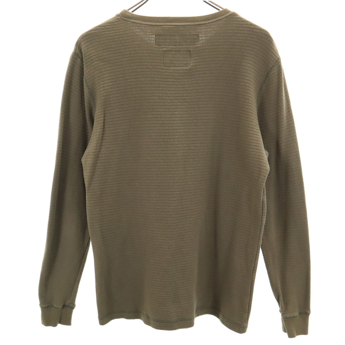 NEIGHBORHOOD ネイバーフッド 日本製 長袖 ワッフル Tシャツ S オリーブ系 ロンT メンズ