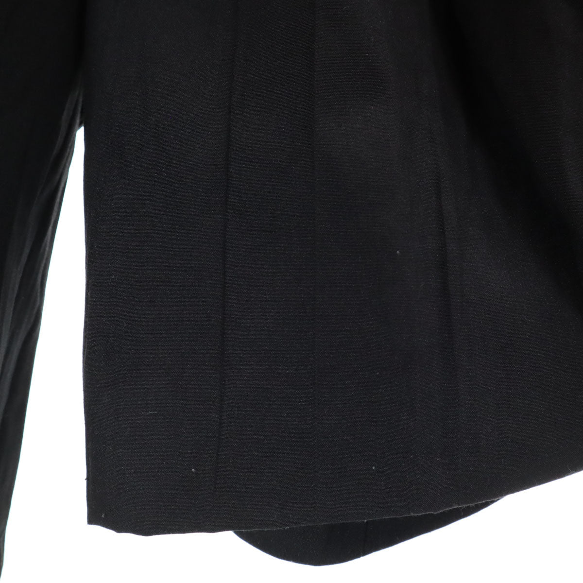 LANVIN en Bleu ランバンオンブルー 長袖 ワッシャー加工 ショート丈 ブラウス 38 ブラック シャツ レディース