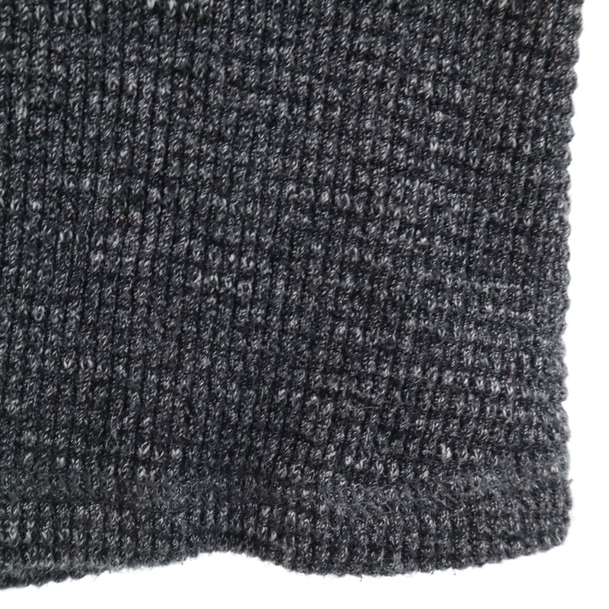 ダブルアールエル RRL 長袖 ヘンリーネック ワッフル ニット XS グレー Ralph Lauren ラルフローレン メンズ