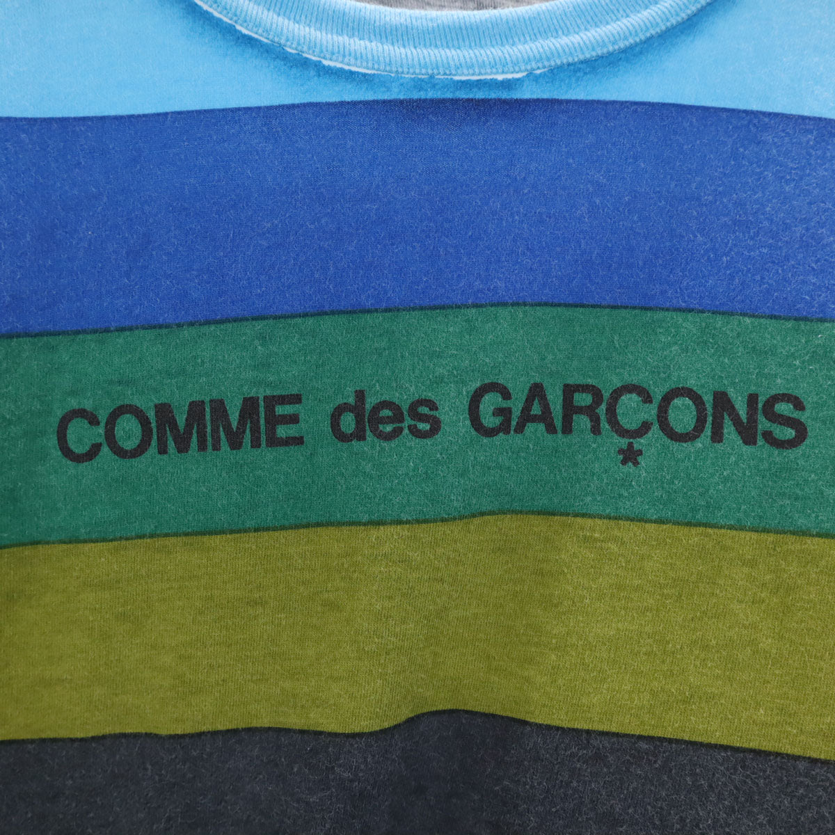 COMME des GARCONS コムデギャルソン 日本製 ボーダー柄 長袖 Tシャツ S マルチ ロンT レディース